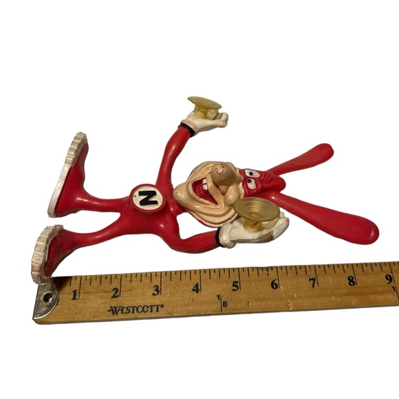 Dominos Pizza Noid Figure Car Window Cling Suction Toy Claymation Vintage 1988 - Picture 7 of 7